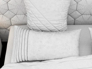 modern bed 11 3D Model