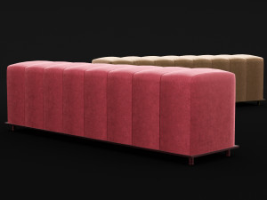 bed bench 5 Model 3D
