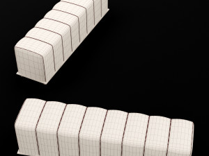 bed bench 5 Model 3D