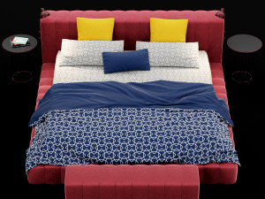 modern bed 12 3Dモデル