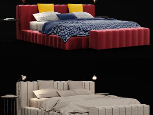 modern bed 12 3D Модель