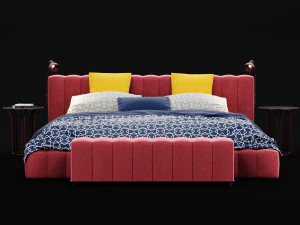 modern bed 12 3D Model