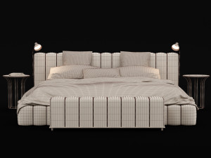 modern bed 12 3D Модель