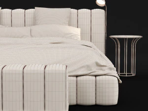 modern bed 12 3D Model