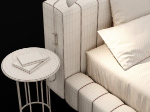 modern bed 12 3D Model