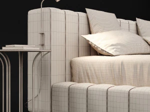 modern bed 12 3D Model