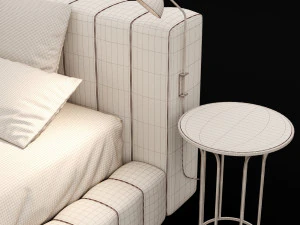 modern bed 12 3D Model