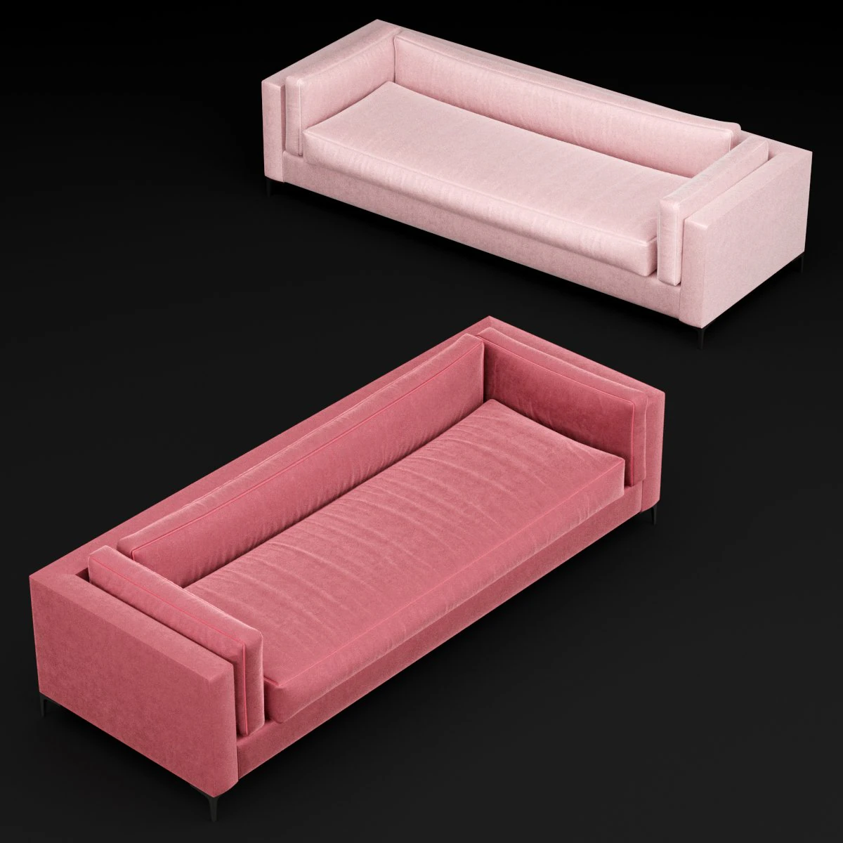 modern sofa 001 3D Model .c4d .max .obj .3ds .fbx .stl .blend 