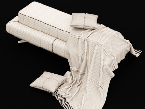 bed bench 6 Modelo 3D