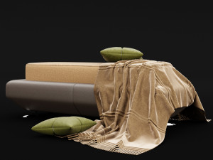 bed bench 6 Modelo 3D