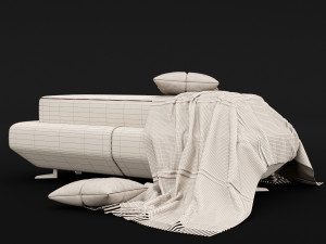 bed bench 6 Modelo 3D