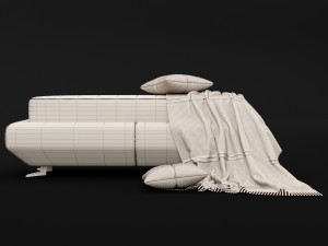 bed bench 6 Modelo 3D