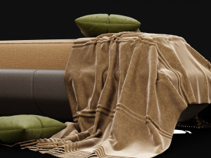 bed bench 6 Modelo 3D