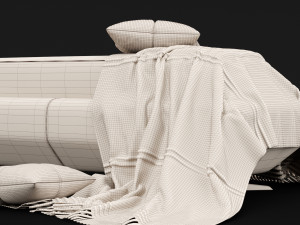 bed bench 6 Modelo 3D