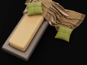 bed bench 6 3D Model
