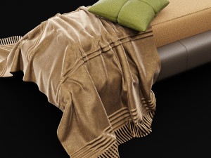 bed bench 6 Modelo 3D