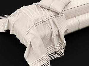 bed bench 6 Modelo 3D
