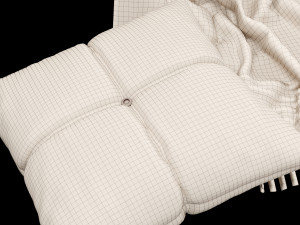 bed bench 6 Modelo 3D