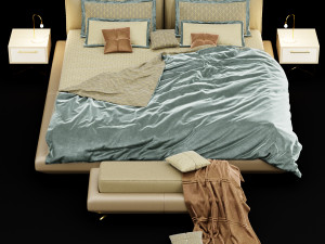 modern bed 13 Modelo 3D