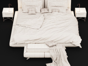 modern bed 13 Modello 3D