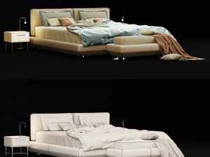 modern bed 13 Modello 3D