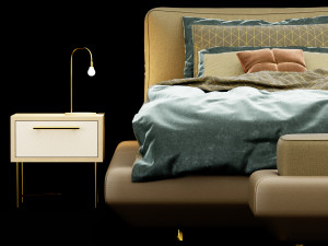 modern bed 13 Modello 3D