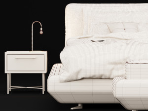 modern bed 13 Modello 3D
