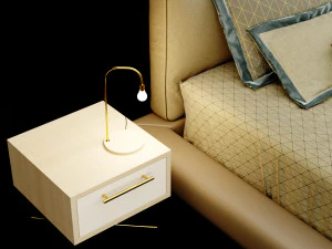 сучасне ліжко 13 3D Модель