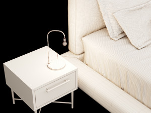 modern bed 13 Modello 3D