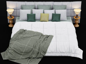 letto moderno 14 Modello 3D