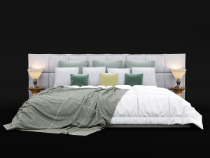 modern bed 14 Modelo 3D
