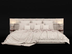 modern bed 14 Modelo 3D