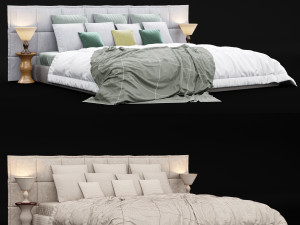 modern bed 14 Modelo 3D