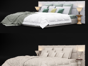 modern bed 14 Modelo 3D