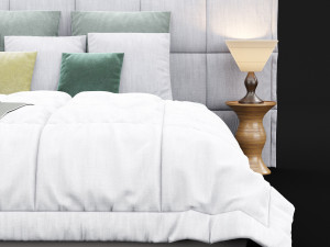 modern bed 14 Modelo 3D