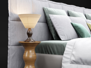 modern bed 14 Modelo 3D