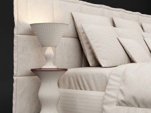 modern bed 14 Modelo 3D