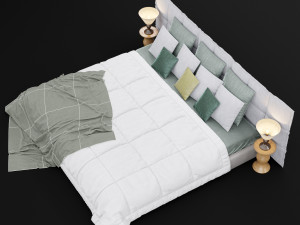modern bed 14 Modelo 3D