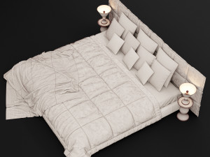 modern bed 14 Modelo 3D