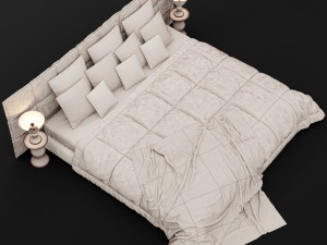modern bed 14 Modelo 3D