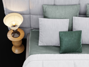 modern bed 14 Modelo 3D
