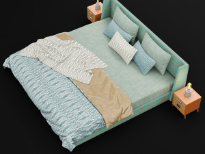 modern bed 16 3D Model