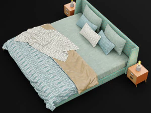 современная кровать 16 3D Модель