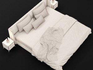 modern bed 16 3D Model