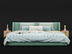 modern bed 16 3D Model