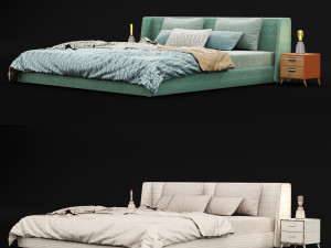 modern bed 16 3D Model