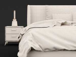 современная кровать 16 3D Модель