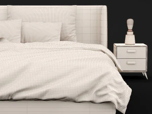 современная кровать 16 3D Модель