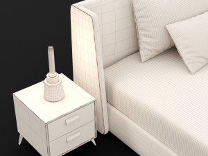 modern bed 16 3D Model