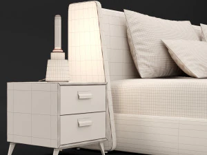 современная кровать 16 3D Модель